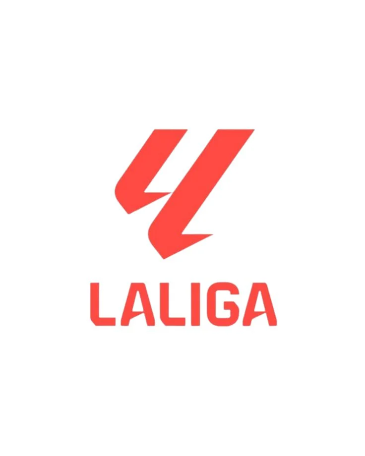 The red LaLiga symbol and wordmark centered on a white background.